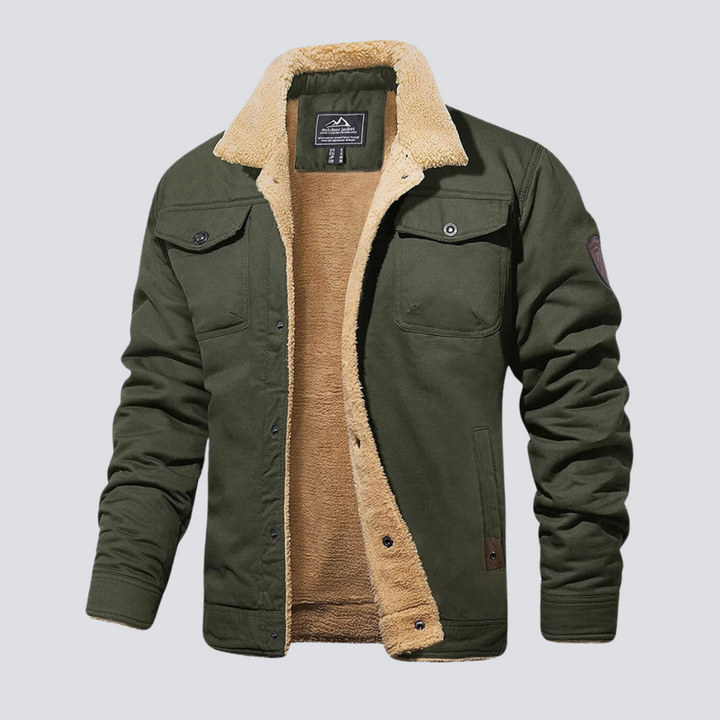 Klassisk bomberjakke til mænd, moderne design. Tilgængelig i sort, grå og khaki. Varm og stilfuld.