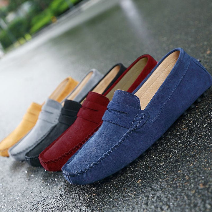Mænds stilfulde casual loafers i klassisk brun, perfekt til hverdag og fritid.