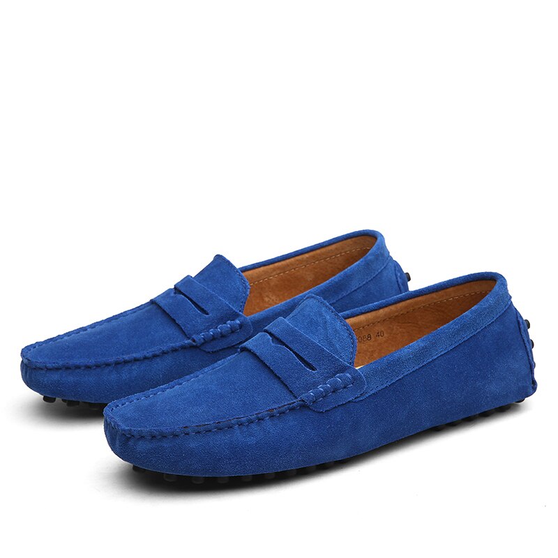 Mørkebrune mænds loafers, komfortable hverdagssko med et tidløst design.