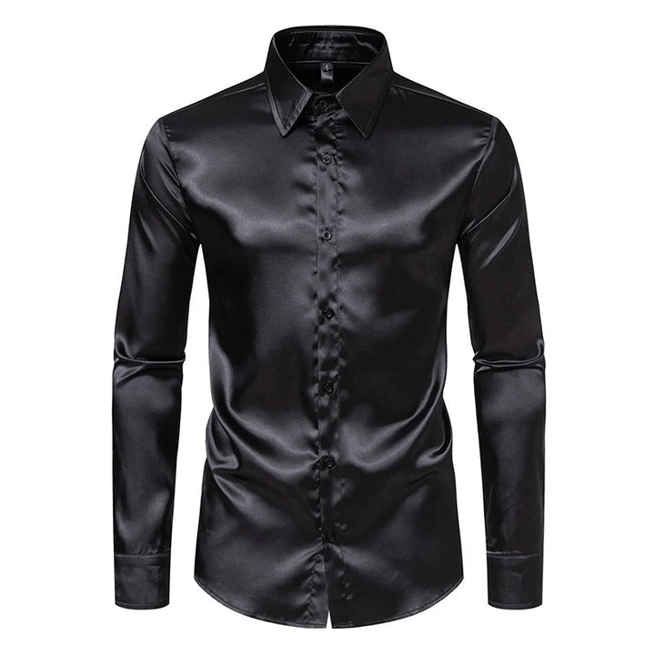 Langærmet, elegant herreskjorte med fokus på komfort. Den perfekte stilfulde skjorte til alle mænds anledninger.