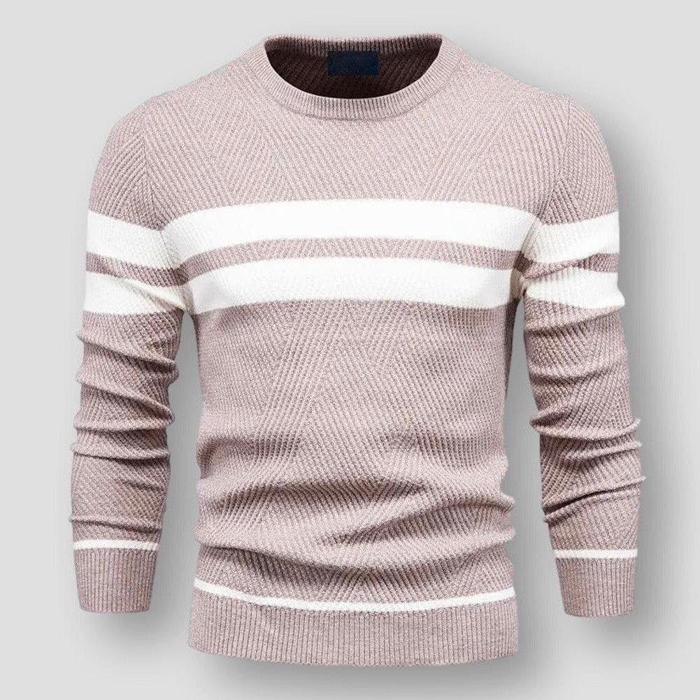 Stilfuld stribet overdel til mænd, perfekt for et moderne og afslappet look.