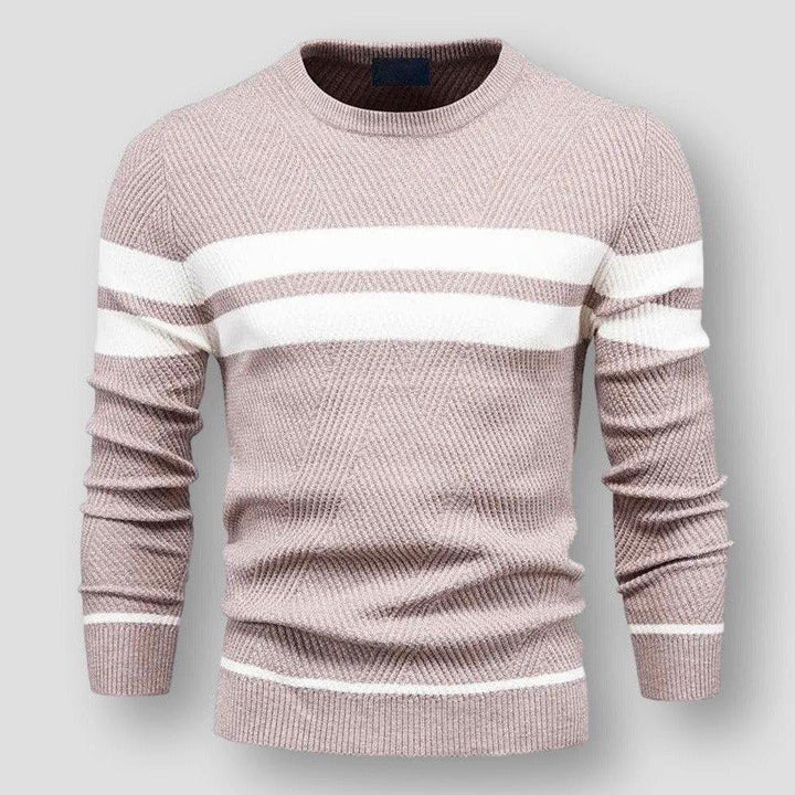 Stilfuld stribet overdel til mænd, perfekt for et moderne og afslappet look.