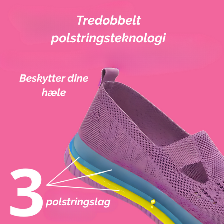 Sorte komfortsandaler til kvinder, ortopædiske og ergonomiske, perfekte til hverdagsbrug.