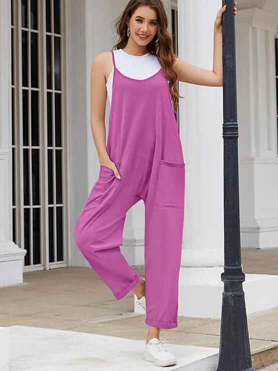 Kvinders mode jumpsuit med elastisk talje, et tidløst stykke i garderoben.