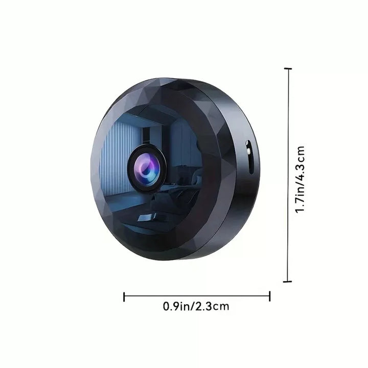 Magnetisk Mini WiFi-kamera med 1080P HD, nattesyn og magnetisk base til nem overvågning i hjemmet og på kontoret.