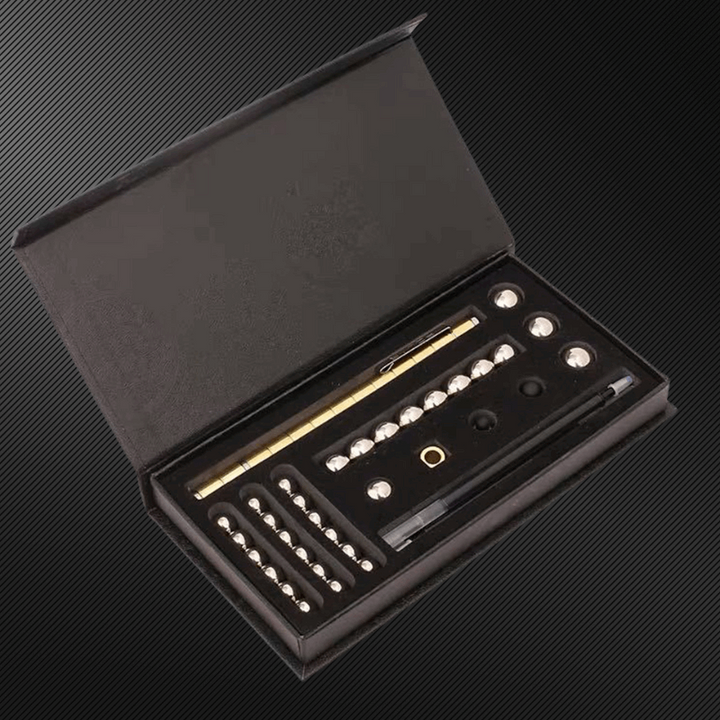 Magnetisk Fidget Pen til stressaflastning, sølv, kombinerer pen og legetøj for produktivitet og kreativitet