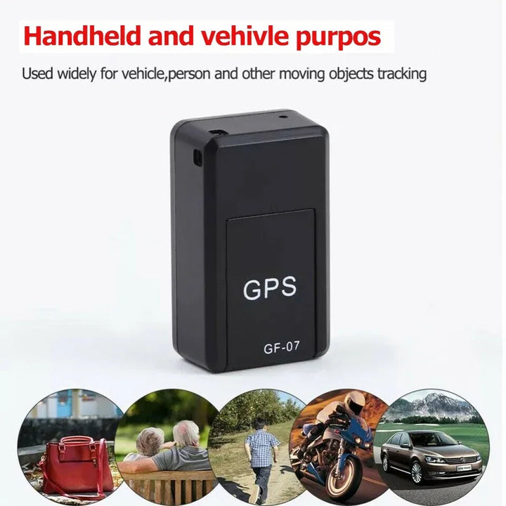 Magnetisk Mini GPS-tracker, kompakt, sort, til diskret sporing. Stærk magnet, nem installation, intet abonnement nødvendigt.