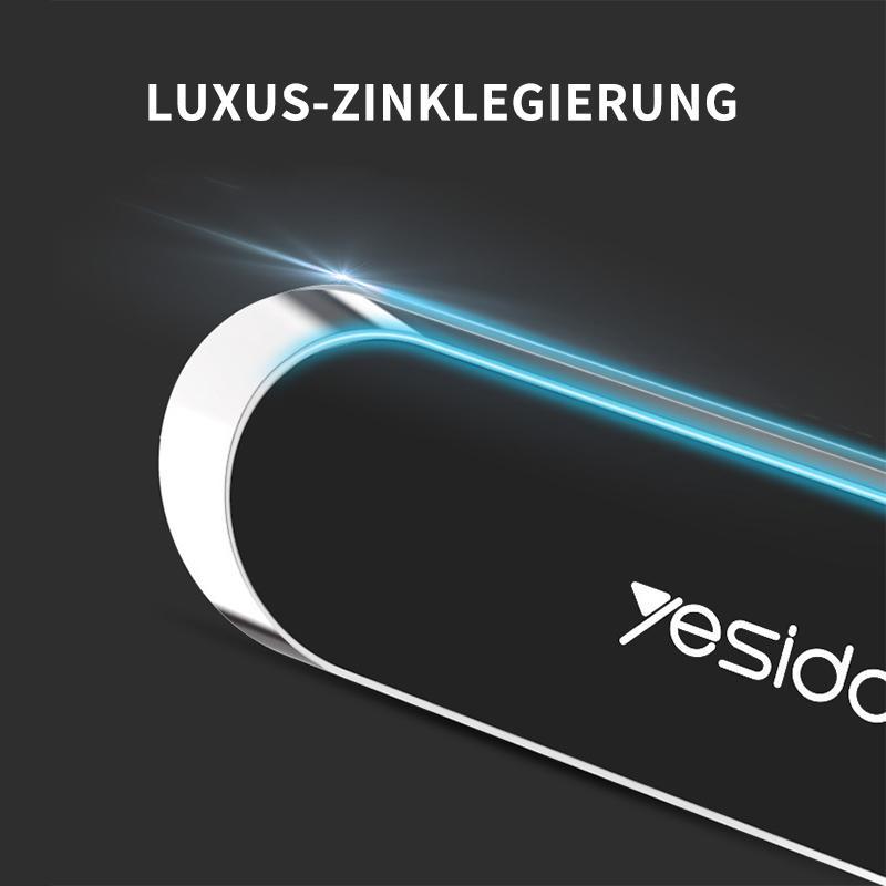 Stærk magnetisk bilholder sikrer din telefon optimalt. Diskret design og nem betjening.