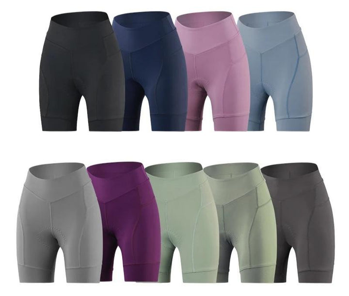 Praktiske dame cykelshorts til sommer. Hurtigtørrende materiale & fremragende åndbarhed for cykling.
