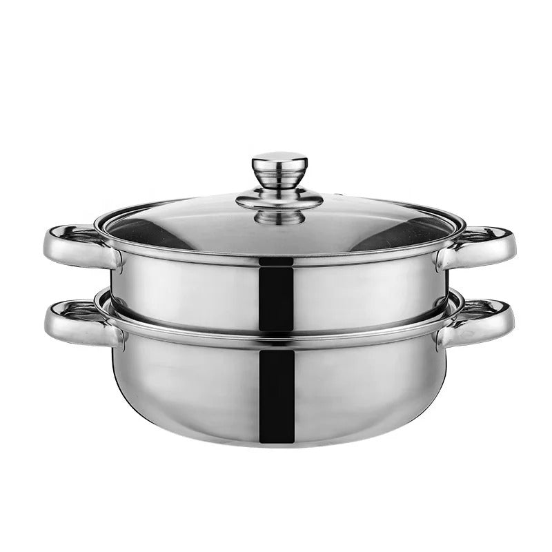 3-Lags Dampkoger - Rustfrit Stål Dampgryde
