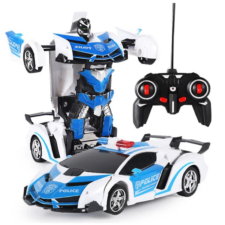 Børns RC Transformeringsbil - Robotlegetøj 2.4GHz