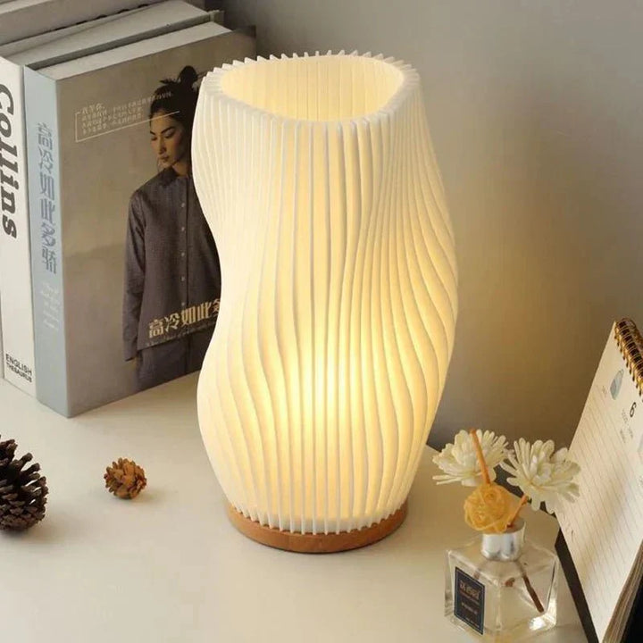 Stilfuld MIKKEL stemningslampe; LED bordlampe med minimalistisk design; vælg stil for dit hjem.