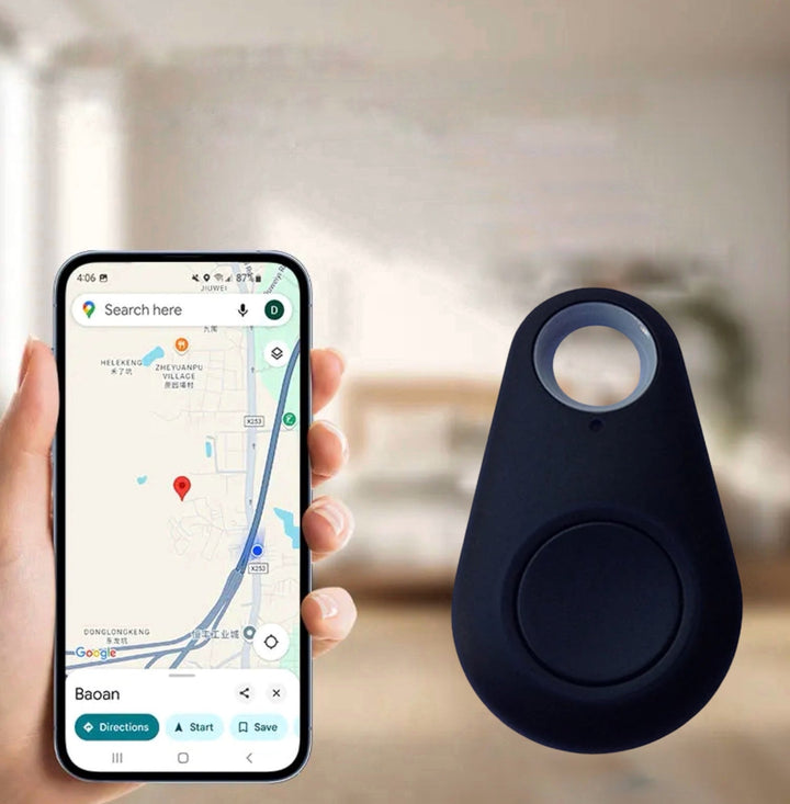 Mini GPS-tracker til børn med realtidsporing og SOS-funktion for øget børnesikkerhed.