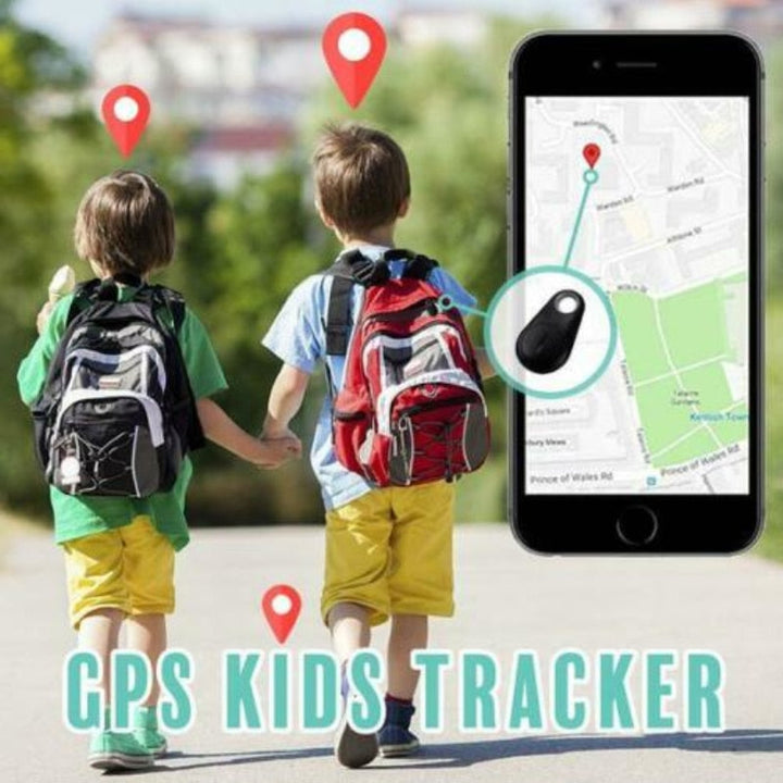 Tracking-enhed til børn, mini GPS-tracker med realtidsporing via mobilapp for forældre.