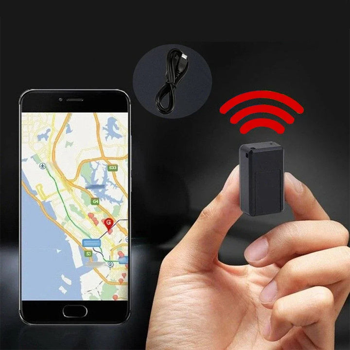 Trådløs magnetisk GPS tracker til bil. Giver real-time sporing & forbedret tyverisikring.