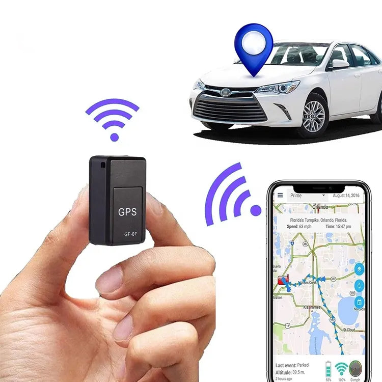 Universal mini GPS tracker med magnet til ejendelssporing. Sikrer værdigenstande mod tyveri.