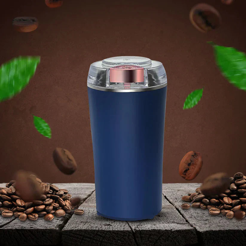 Miniblender og kværn, perfekt til smoothies, kaffe og babymad. Bærbar og kraftfuld køkkenmaskine.