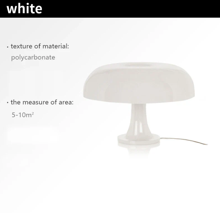 Minimalistisk LED-svampebordlampe med moderne design, varmt lys; ideel til soveværelse og stue