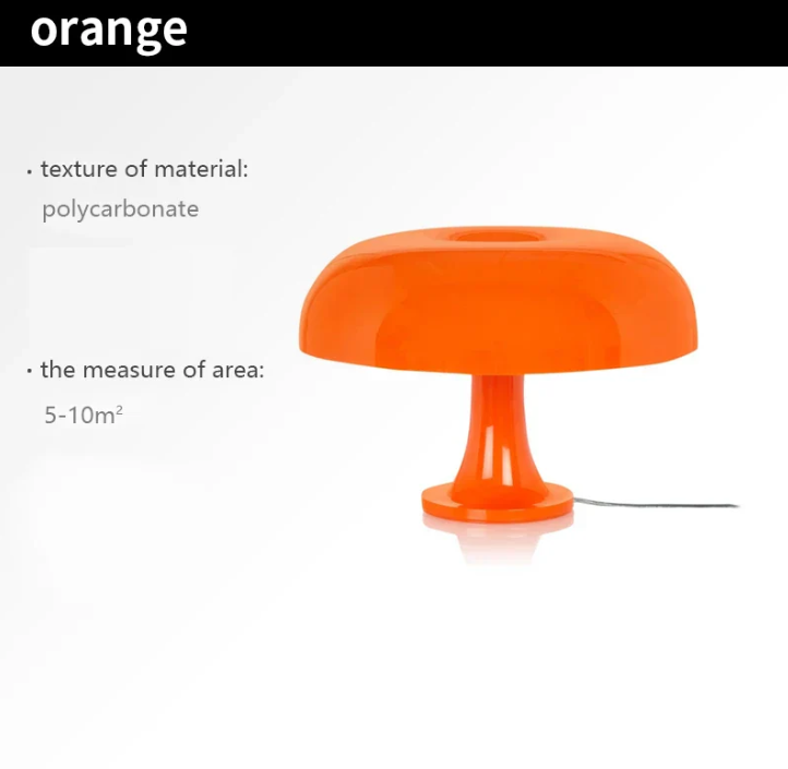 Minimalistisk LED-svampebordlampe med moderne design, varmt lys; ideel til soveværelse og stue