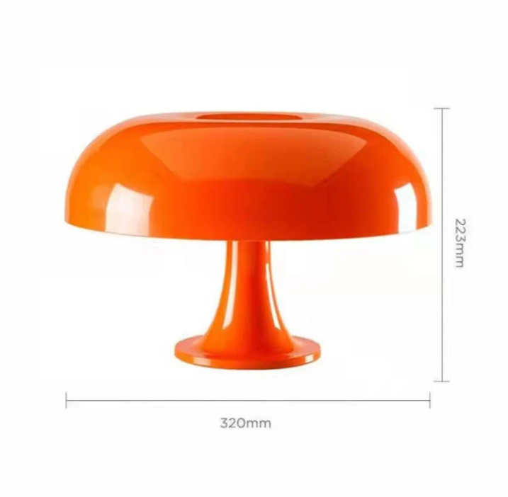 Minimalistisk LED-svampebordlampe med moderne design, varmt lys; ideel til soveværelse og stue