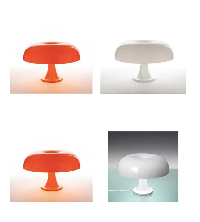 Minimalistisk LED-svampebordlampe med moderne design, varmt lys; ideel til soveværelse og stue