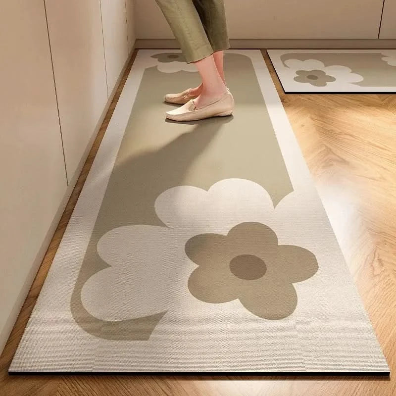 Elegant gulvmåtte til det moderne køkken. Minimalistisk design, der passer perfekt ind i boligindretningen.