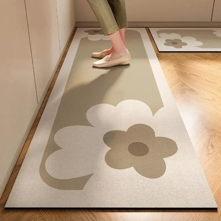 Elegant gulvmåtte til det moderne køkken. Minimalistisk design, der passer perfekt ind i boligindretningen.