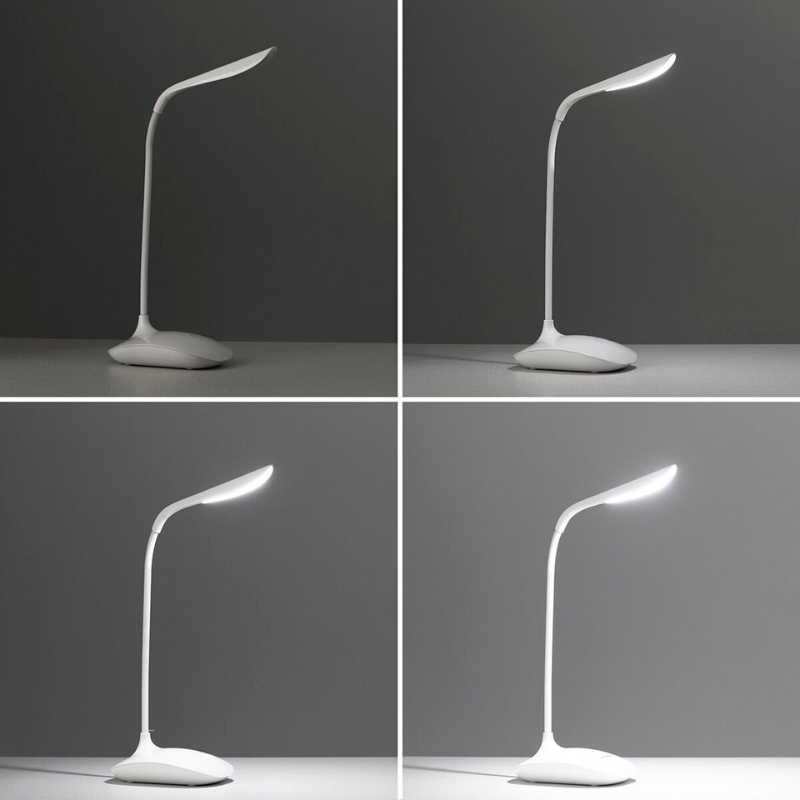 Elegant LED bordlampe. Trådløs belysning for stilfuld indretning i ethvert rum. Bærbar designlampe.