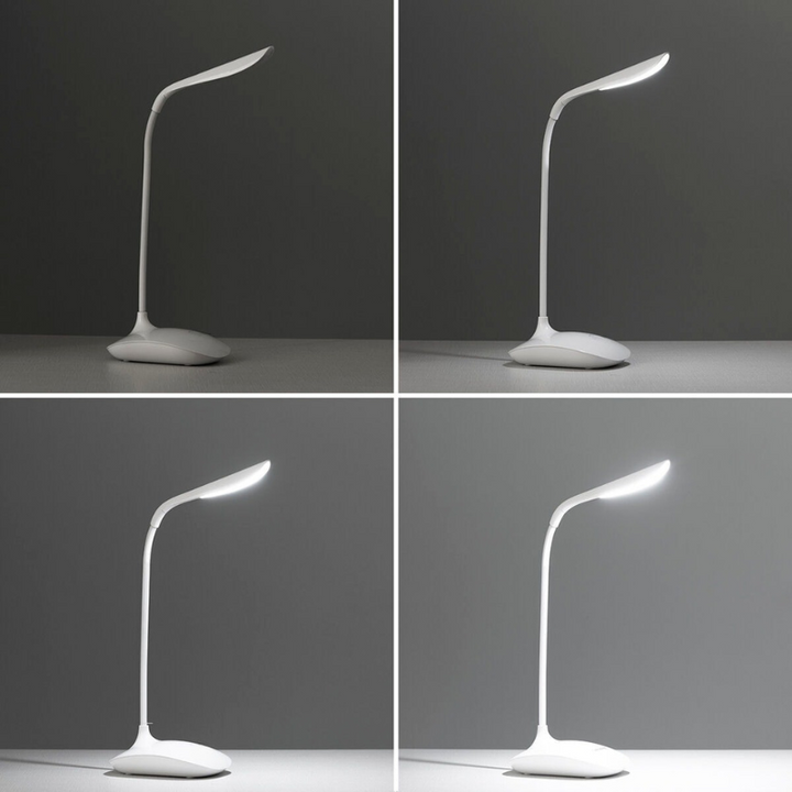 Elegant LED bordlampe. Trådløs belysning for stilfuld indretning i ethvert rum. Bærbar designlampe.