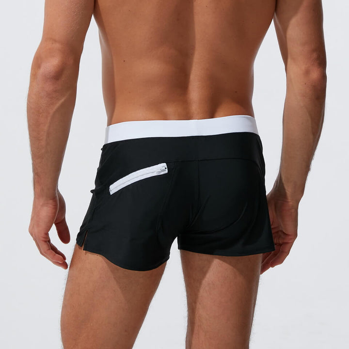 Moderne badeshorts, model 2024 i armygrøn, elegant design, komfortlinning, ideel til strand eller svømmehal, stilfuldt look