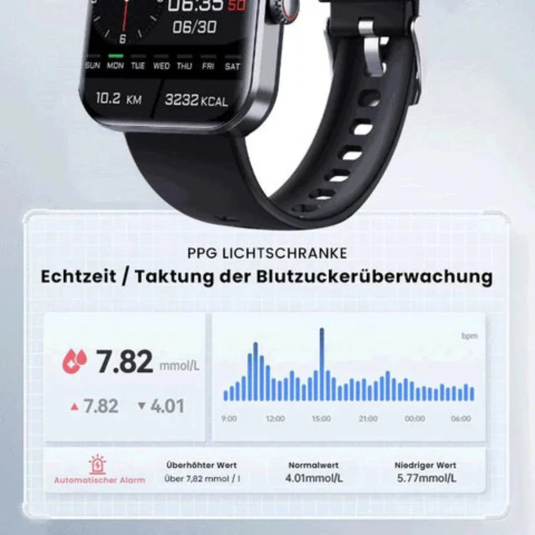 Vandtæt TrackPro Smartwatch til aktiv livsstil