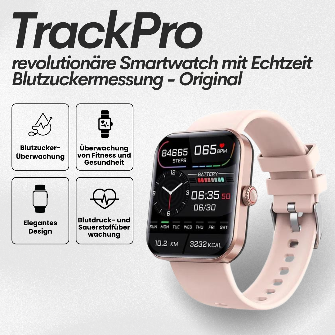 TrackPro Smartwatch båret på håndleddet