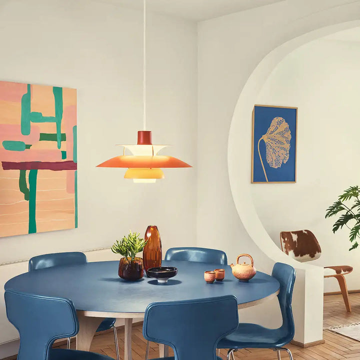 Moderne rund LED-loftslampe med dæmpbart lys, elegant design, fremstillet af aluminium og akrylglas