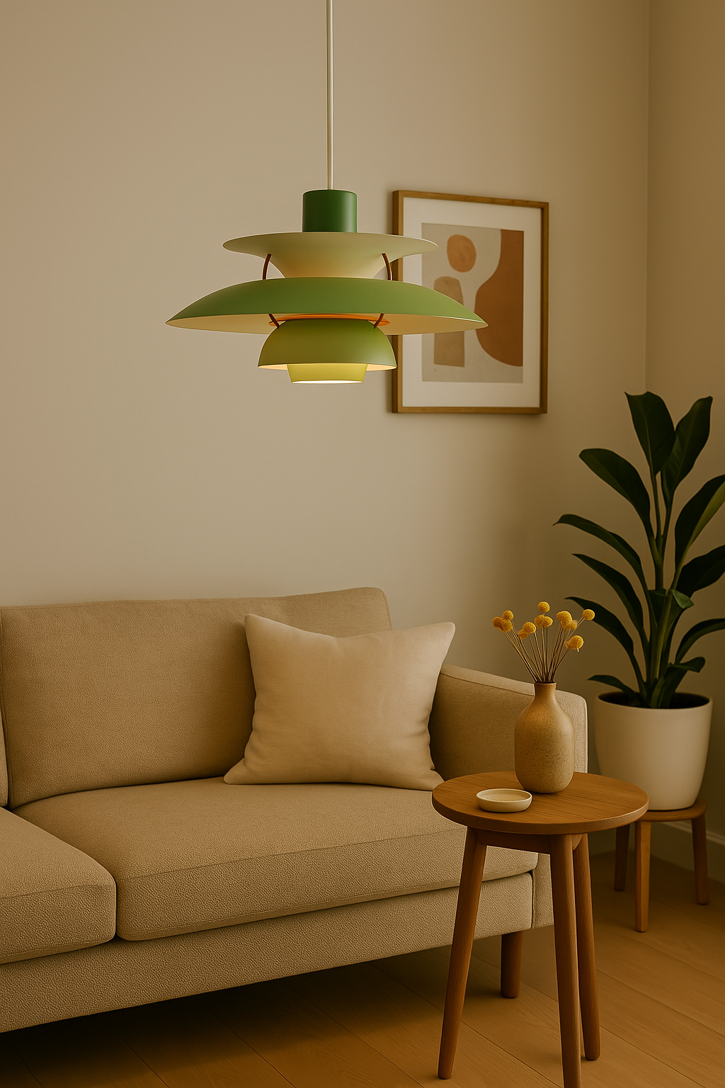 Moderne rund LED-loftslampe med dæmpbart lys, elegant design, fremstillet af aluminium og akrylglas