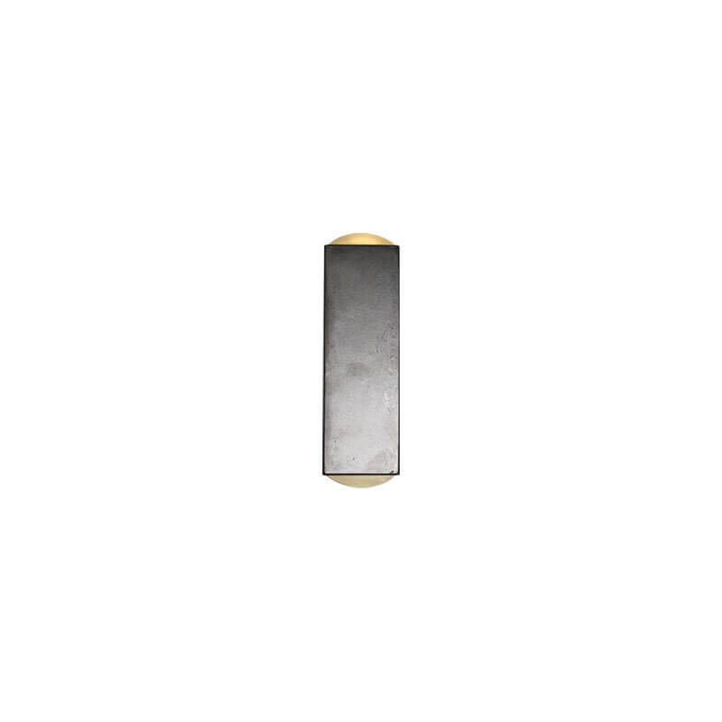 Moderne sort LED-udendørs væglampe, vejrbestandig, rektangulært design, elegant, varmt lys til terrassebelysning.