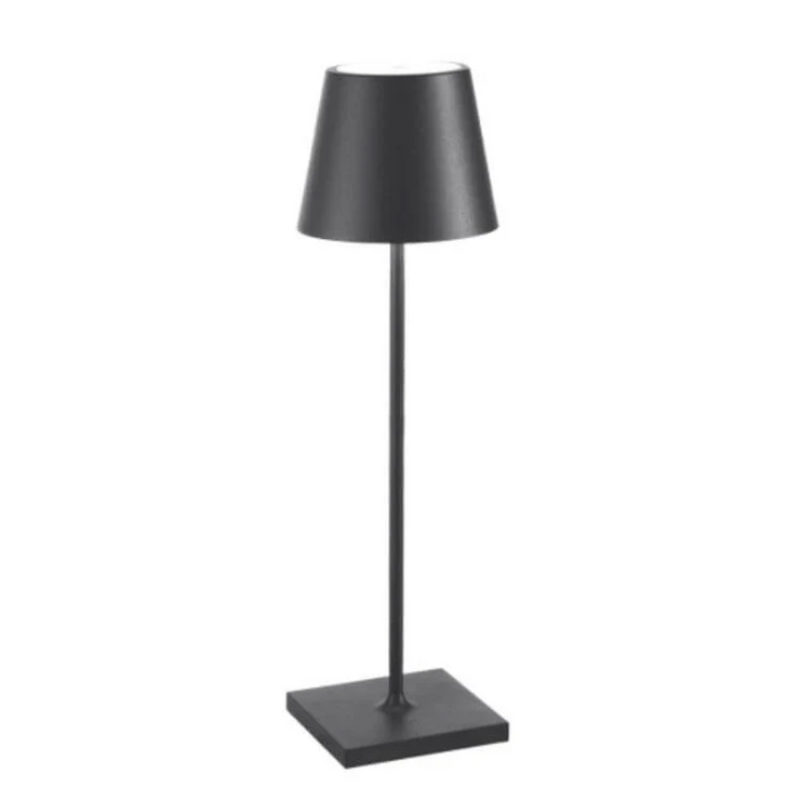 Moderne Touch LED-bordlampe, stilfuldt udseende, minimalistisk, energieffektiv, berøringsstyring til beboelsesrum.