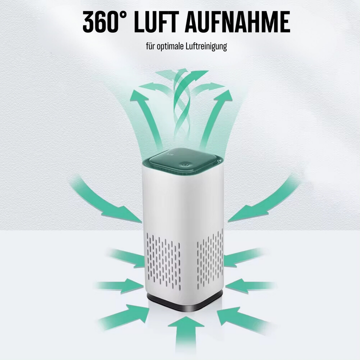 Moderne kæledyrs-luftfrisker, kompakt og stilfuld, med LED-farvevalg, ideel til ren luft i hjem med kæledyr.