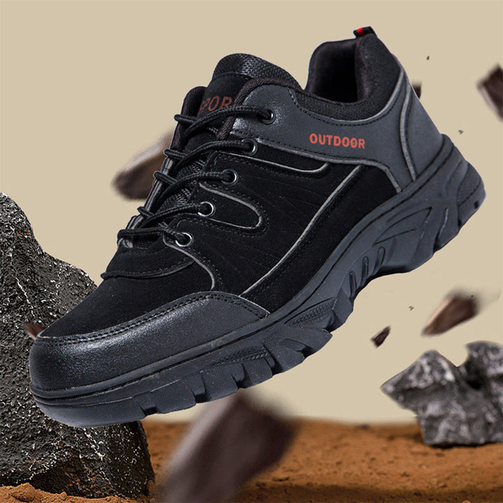 Moderne herre outdoor-sneakers, åndbar, skridsikker sål, ideel til eventyr og hverdag, komfortabel og robust.