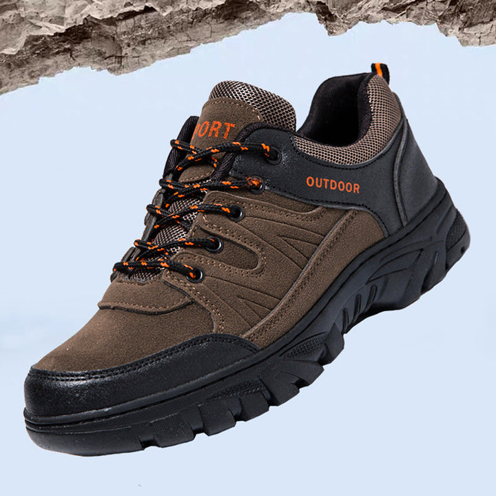 Moderne herre outdoor-sneakers, åndbar, skridsikker sål, ideel til eventyr og hverdag, komfortabel og robust.