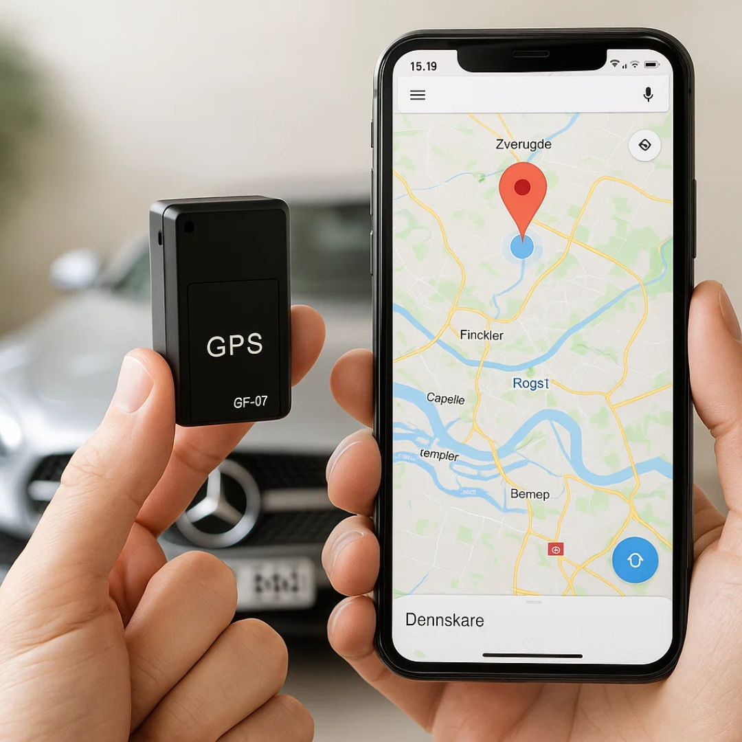 Mini GPS-tracker fremhæver lydfunktion for nem lokalisering og øget tryghed.