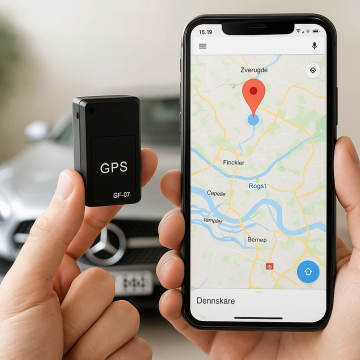 Mini GPS-tracker fremhæver lydfunktion for nem lokalisering og øget tryghed.