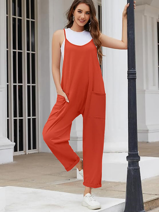Forårs jumpsuit til kvinder med elastisk talje, perfekt til en frisk og ungdommelig look.