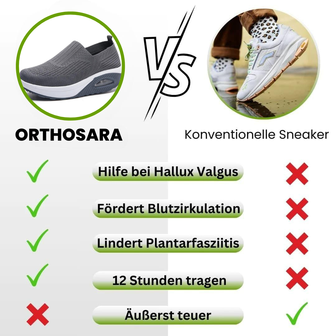 Ortopædiske damesko med skridsikker sål, bred tåboks og åndbare materialer, ideelle for komfort