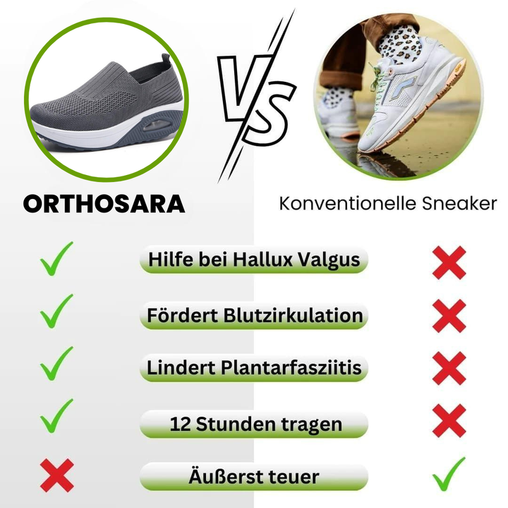 Ortopædiske damesko med skridsikker sål, bred tåboks og åndbare materialer, ideelle for komfort
