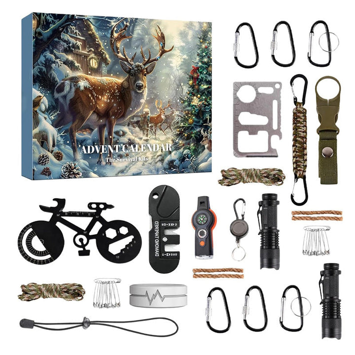 Ildstål til overlevelsessæt fra adventskalender. Perfekt outdoorudstyr til eventyr & camping.