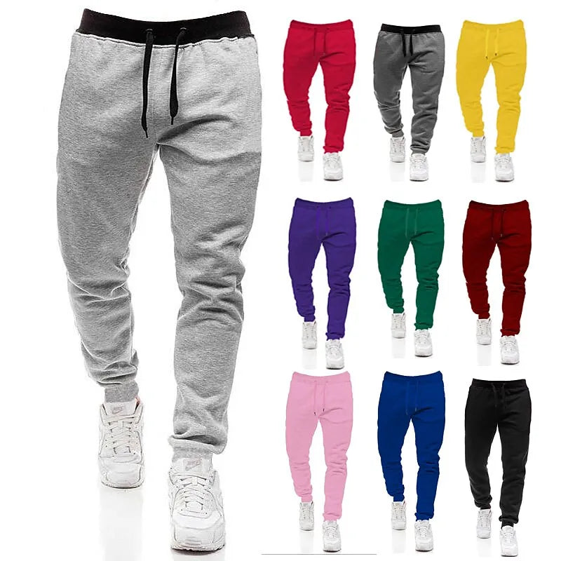 Stilfulde herre sweatpants i blød bomuld, med praktisk snøre, ideelle til sport og afslapning derhjemme.