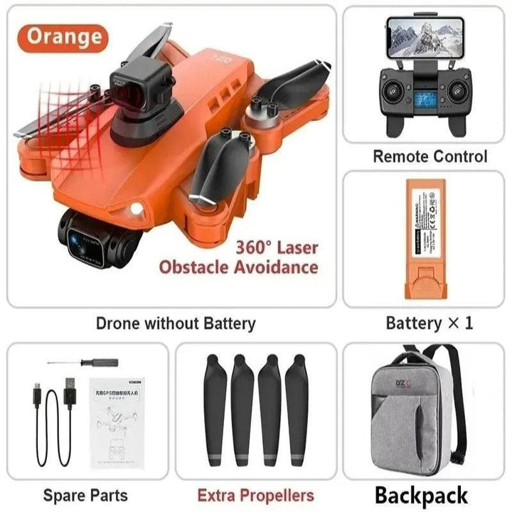 Flyvende GPS drone med avanceret stabilisering og 8K kamera, leverer professionelle luftfoto.