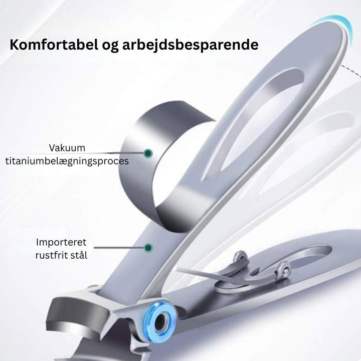 Præcisions-negleklipper med stærke, skarpe blade. Ideel til daglig personlig pleje og lang holdbarhed.
