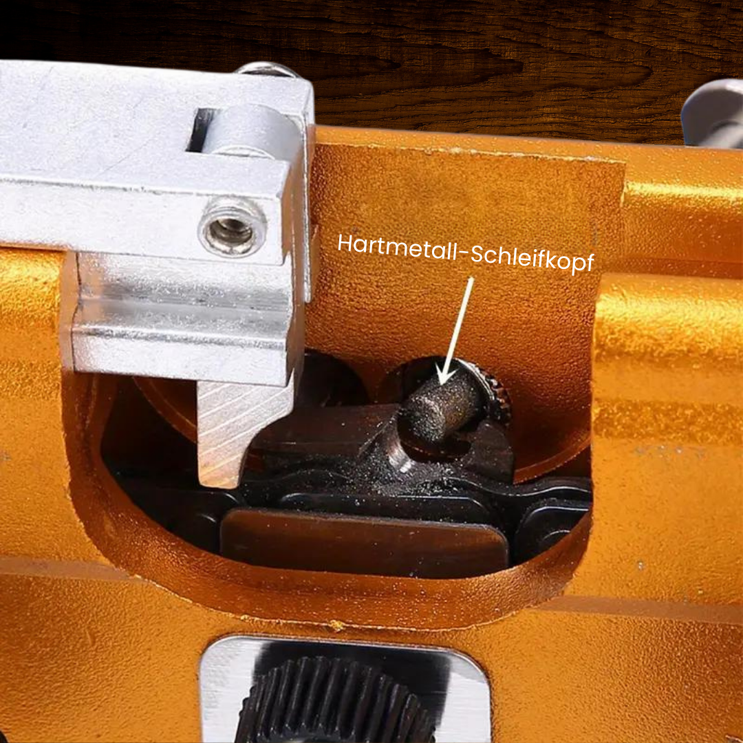 Gør dine motorsave knivskarpe med denne præcise kædesliber. Optimalt værktøj for gør-det-selv projekter.