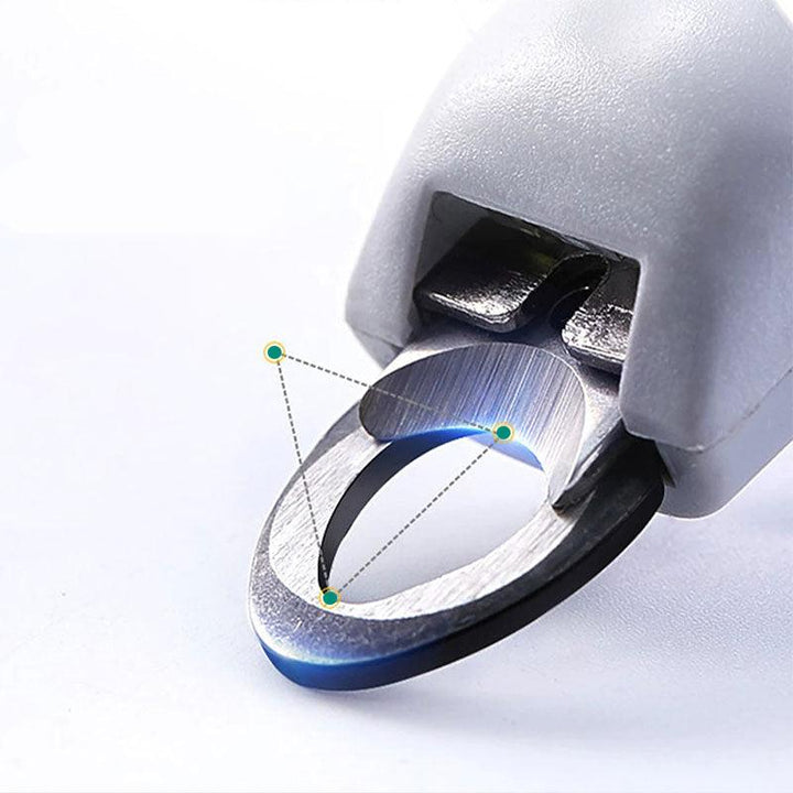 Professionel hundeklonipper med hurtigsensor, ergonomisk håndtag og robuste klinger i rustfrit stål til præcis trimning